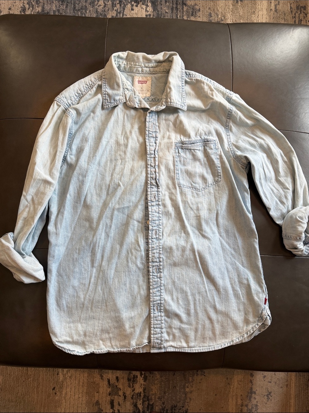 Levi's Light Wash Denim Button-Down Shirt